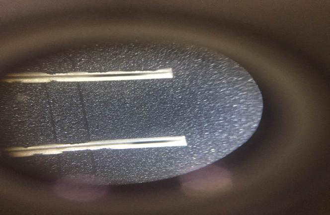 A與B點(diǎn)膠效果比較