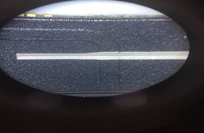 A與B點(diǎn)膠效果比較